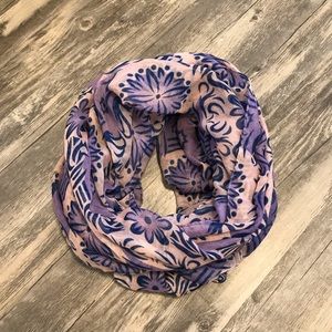 Floral Purple and Pink Scarf
